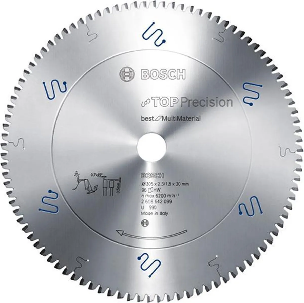 Bosch Professional Cirkelzaagblad Top Precision 254mm - 80 Tanden