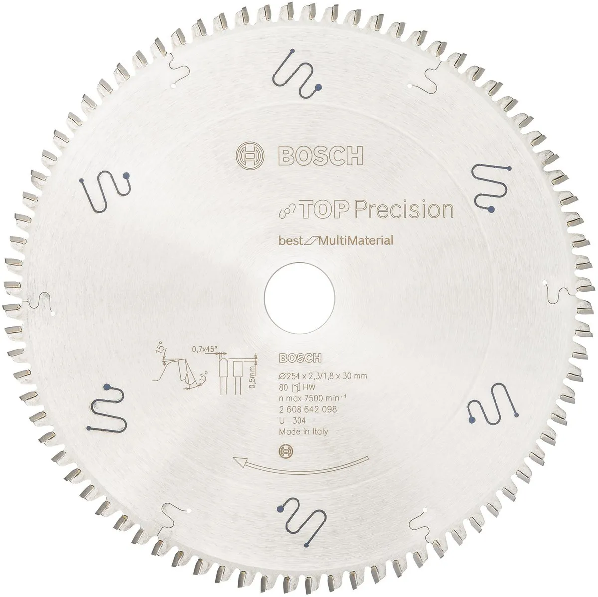 Bosch Professional Cirkelzaagblad Top Precision 254mm