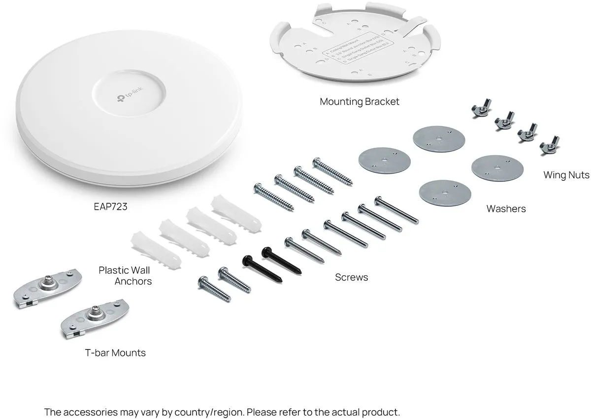 TP-Link Omada EAP723 Wi-Fi 7 Toegangspunt - 3600 Mbit/s - Wit - afbeelding 6 van 6