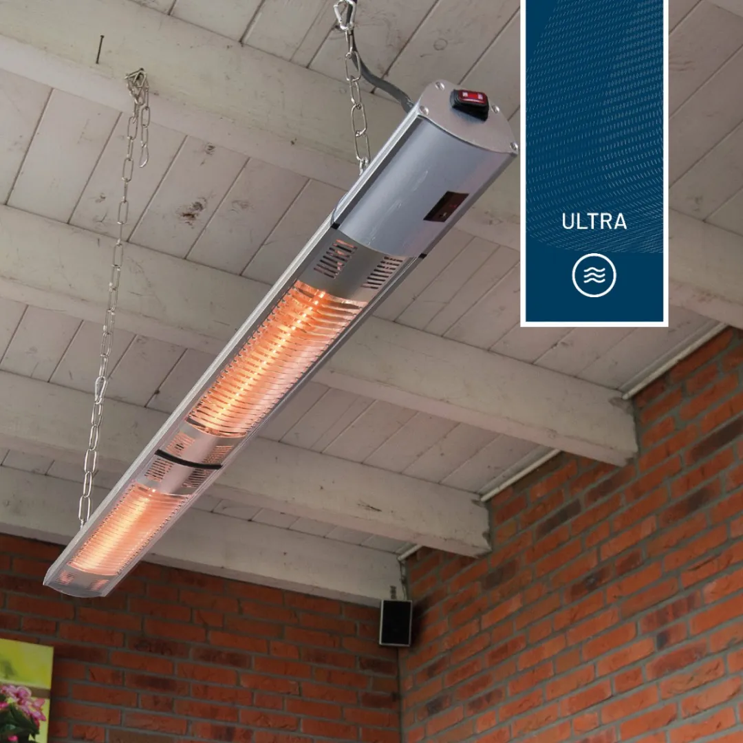 Sunred Ultra Terrasverwarmer 3000W - Zilver - 2 Standen