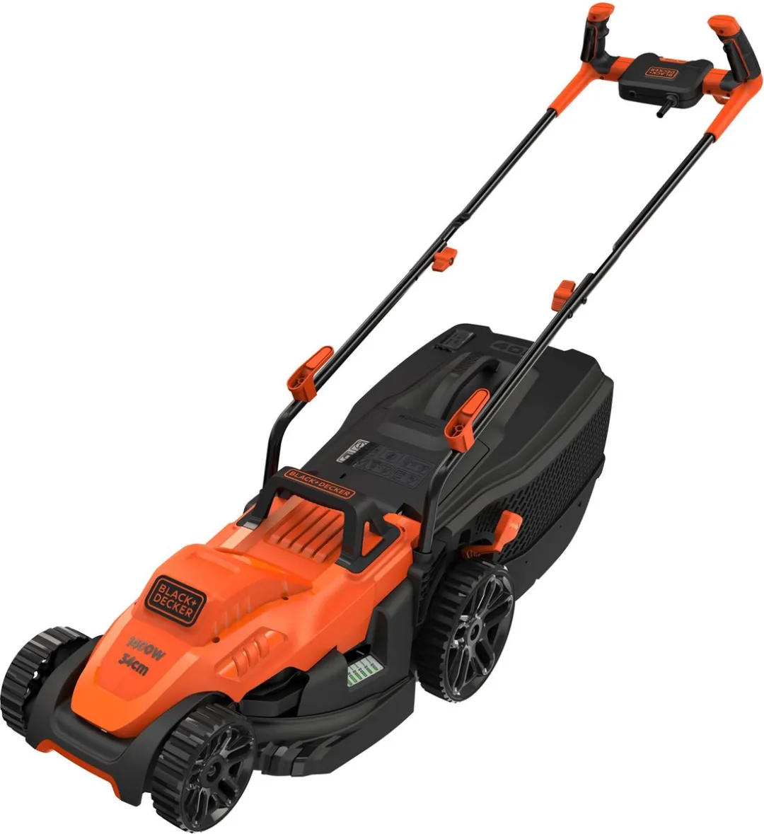 BLACK+DECKER Grasmaaier 1400W - Snijbreedte 34cm - 6 standen