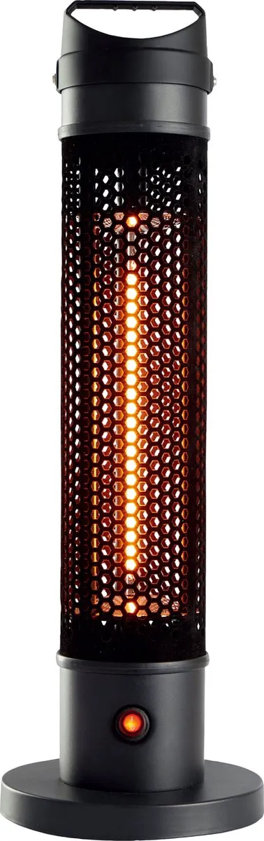 alpina Heater Terrasverwarmer Elektrisch - Infrarood Verwarming met 360 Graden Warmteverdeling - Heaters Elektrisch IP44 Spatwaterdicht - Terrasverwarmer Infrarood 800W voor Binnen en Buiten