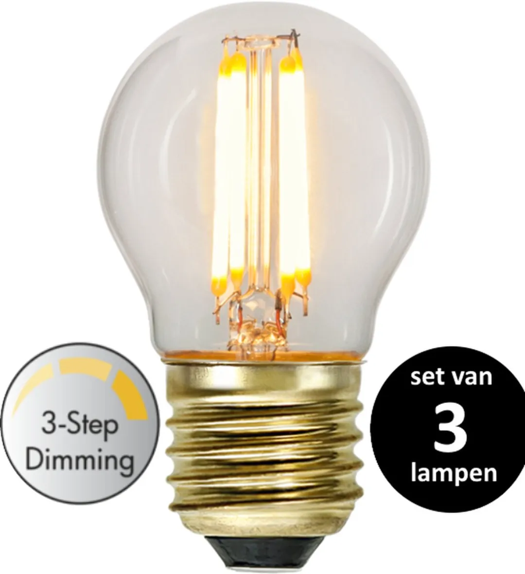 Star Trading Kogel LED Lamp 4W E27 Warm Wit