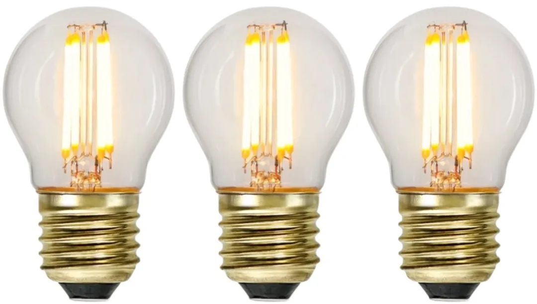 Star Trading Kogel LED Lamp 4W E27 Warm Wit - Set van 3