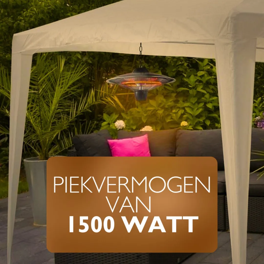 Eurom 1502 Partytent Heater 1500W - Zilver - afbeelding 6 van 6