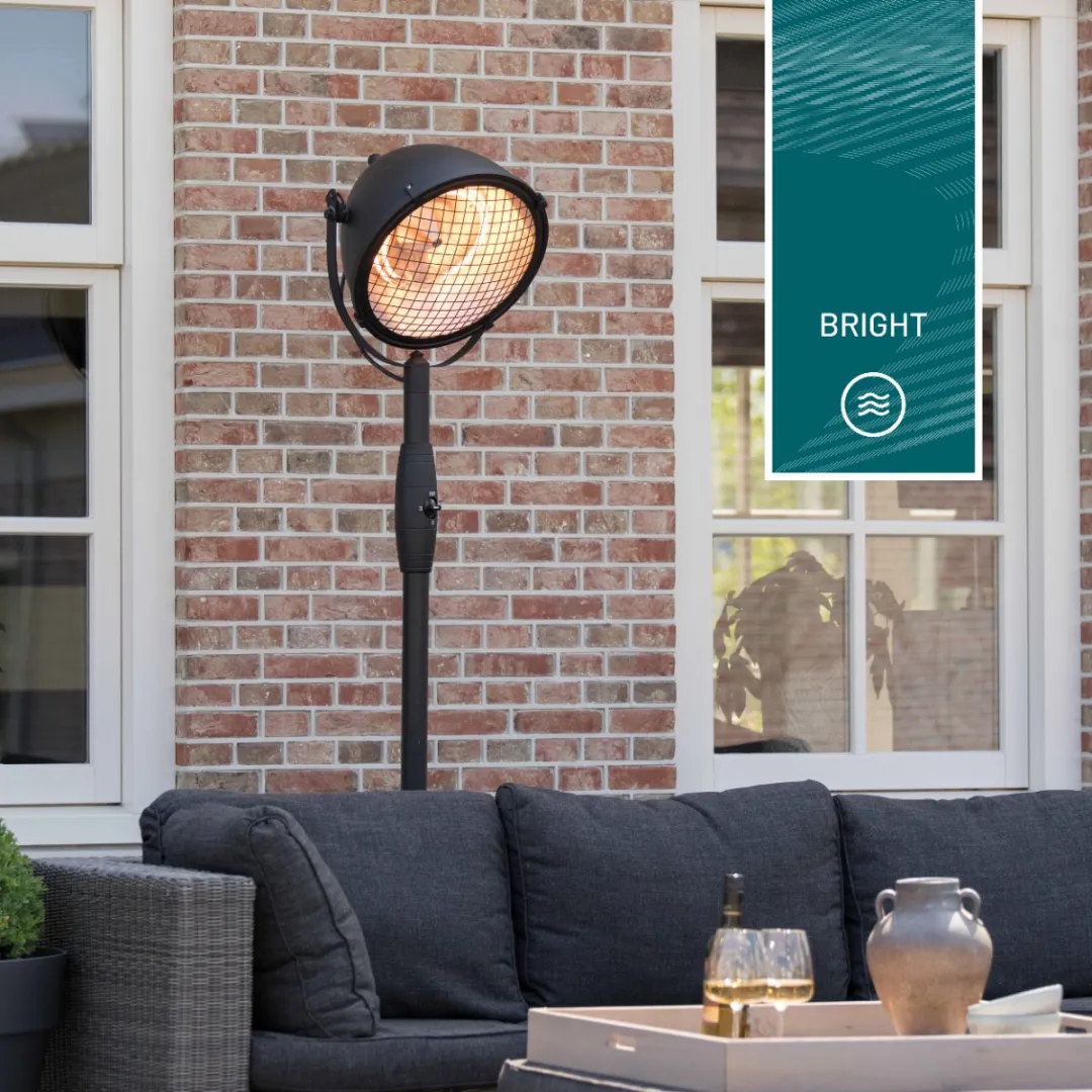 Sunred Indus Terrasverwarmer 2100W - Zwart - 3 standen - afbeelding 6 van 6