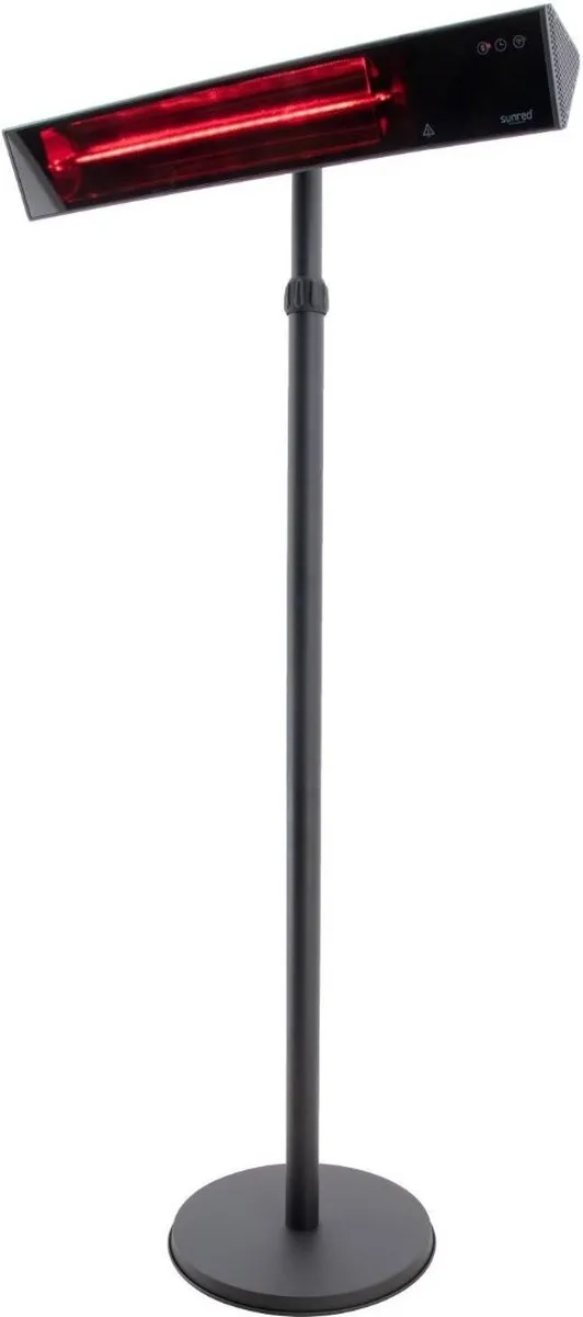Sunred - Proglax Gastro - Ultra lijn - Zwart - Staand model - Terrasverwarmer - Infraroodstraling - 2000 W – ECO - 5 standen – ECO – SMART - Afstand bestuurbaar - Elektrische heater – Slimme heater