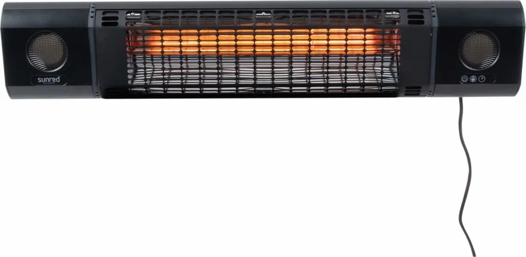 Sunred Sun and Sound Wand Terrasverwarmer 2000W