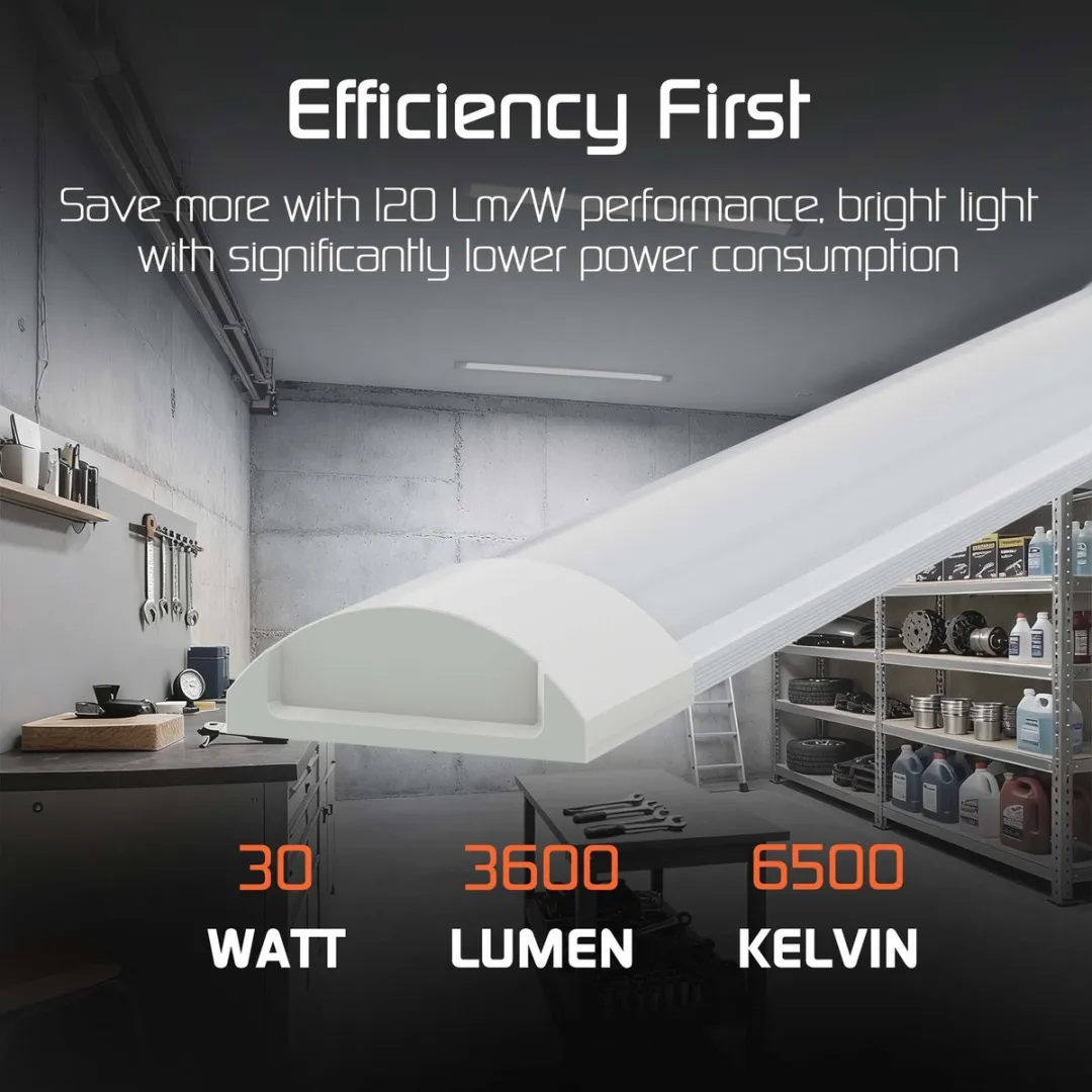 LEDVION 2x LED Armatuur 120cm 30W 6500K - Wit - afbeelding 6 van 6