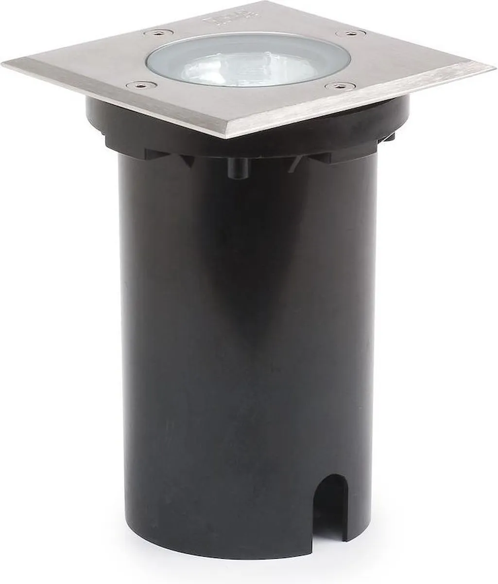 Konstsmide Grondspot Vierkant 7W 15cm - Zwart