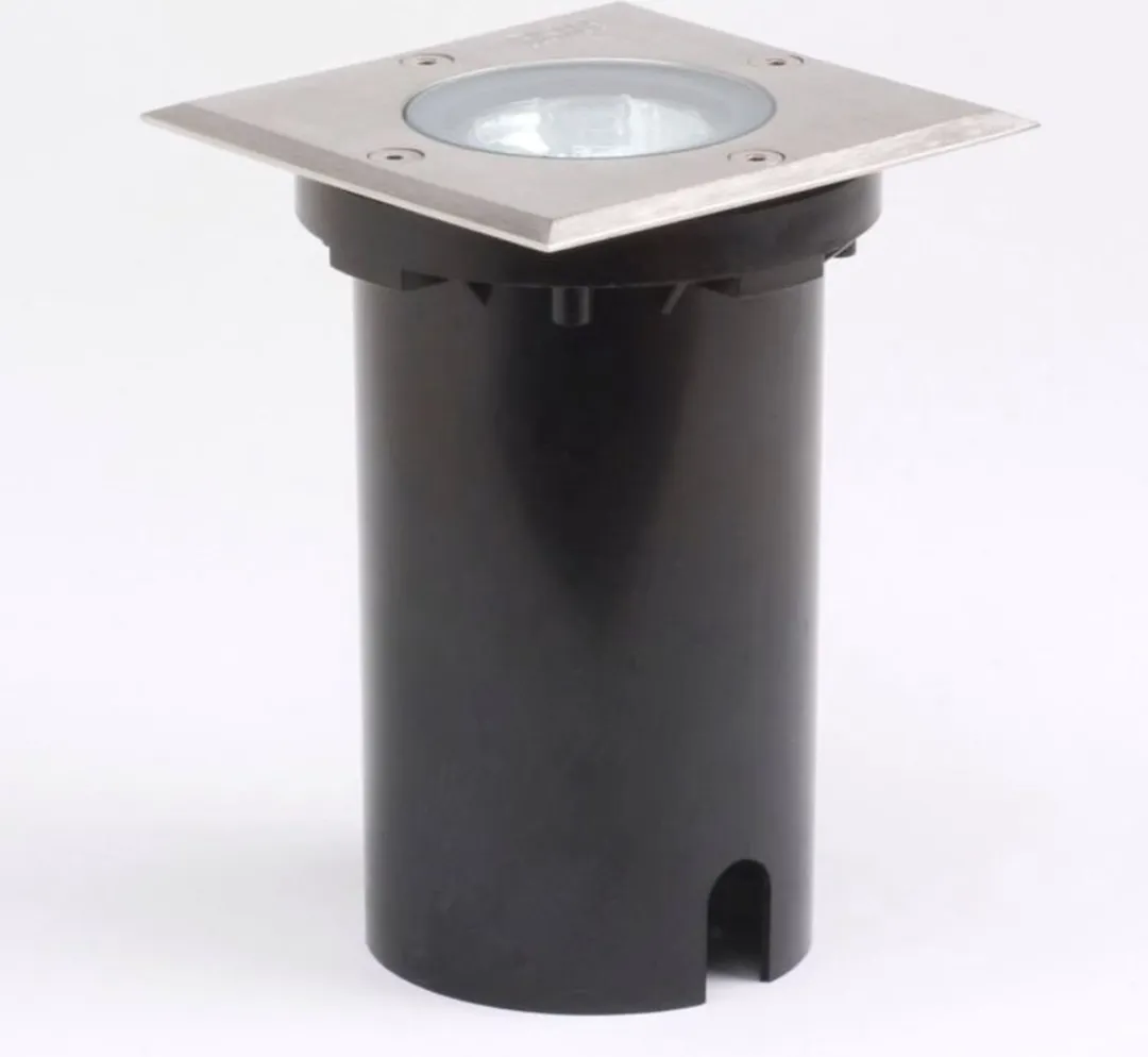 Konstsmide Grondspot Vierkant 7W 15cm - Zwart