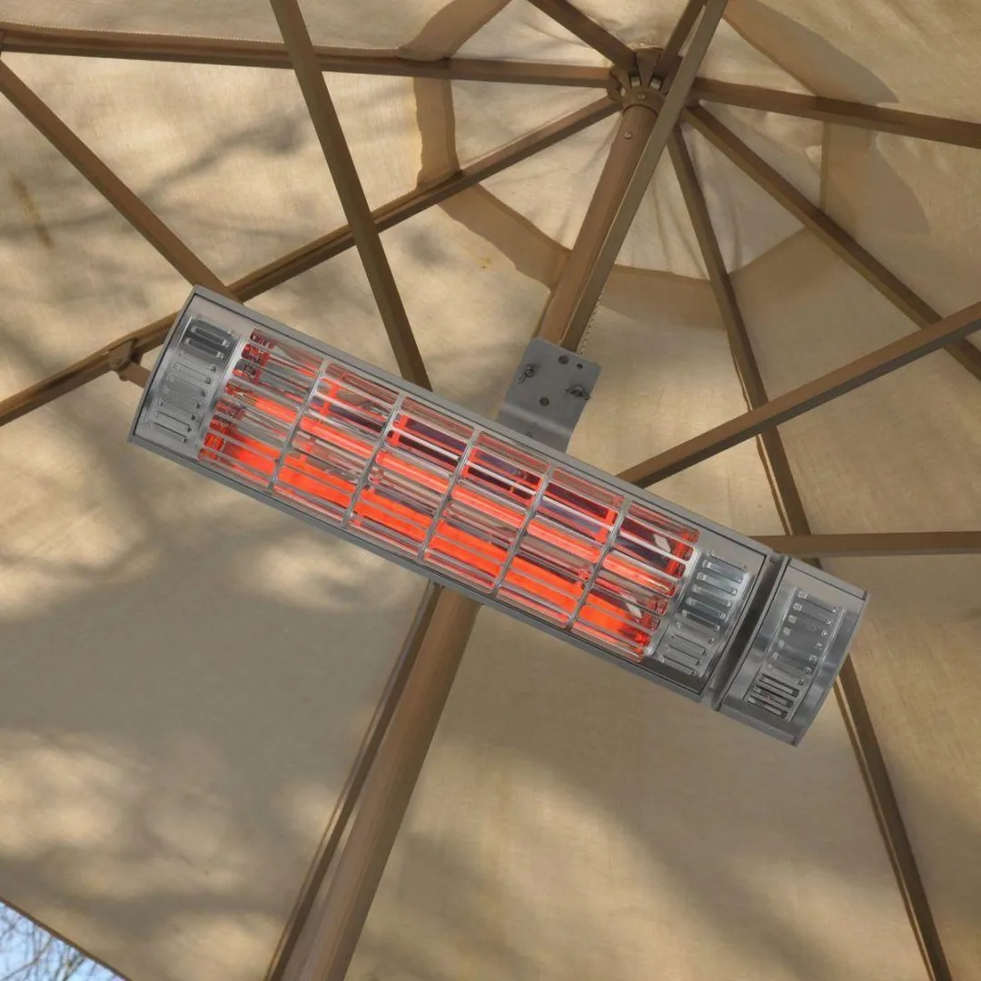 Eurom - Terrasverwarming - Golden 2000 Ultra RCD - 2000 Watt - Elektrisch - IP65 Spuitwaterdicht / Waterproof - 3 Standen - Hangend