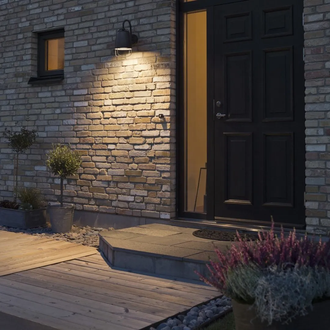Konstsmide Perugia Wandlamp Buiten E27 - IP44 - Zwart