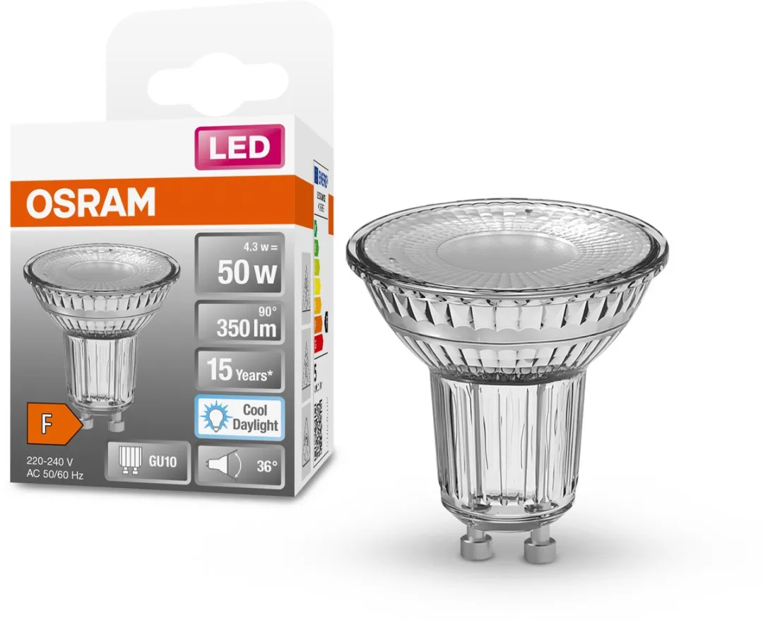 Osram LED Star GU10 4,3W - Koel wit 6500K