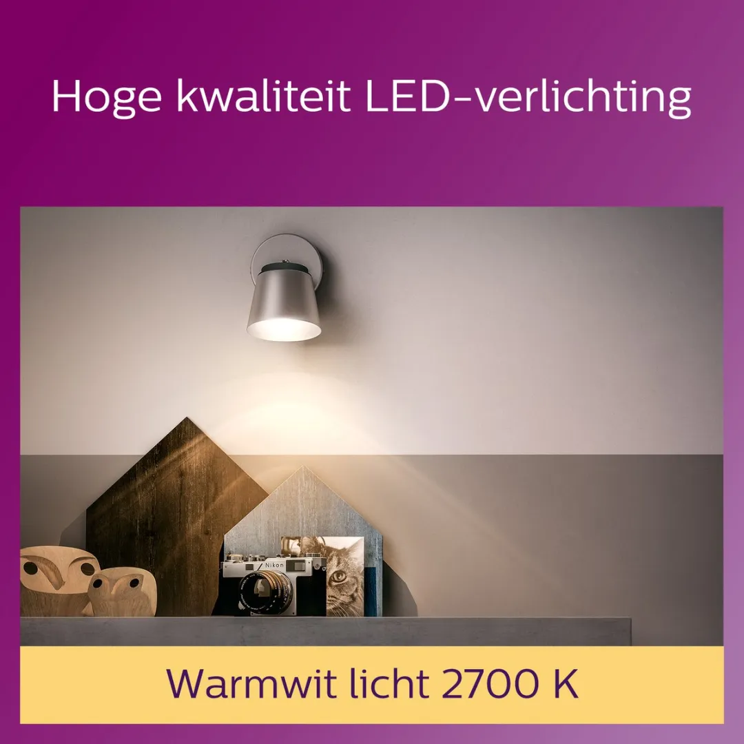Philips LED Spot GU10 3,5W Warmwit - 2 Stuks