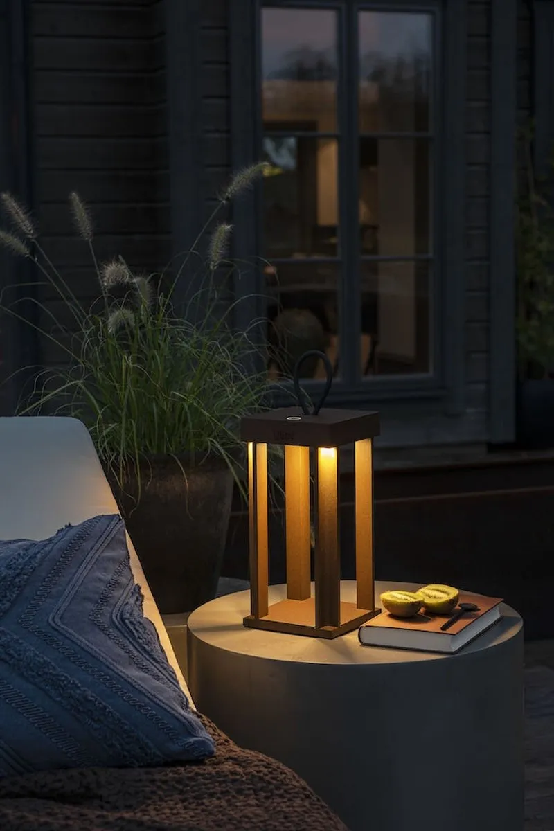 Konstsmide Cannes Loungelamp Snoerloos LED 2800K - Corton/Roest