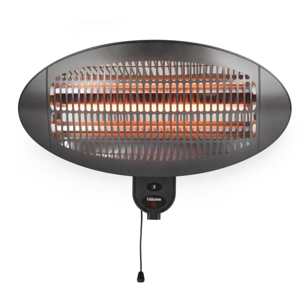 Tristar KA-5286 Infrarood Terrasverwarming 2000W - Wandmontage - Zwart