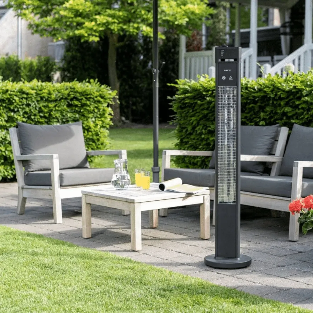 Eurom Q-tower 2000 Terrasverwarmer 2000W - Zwart
