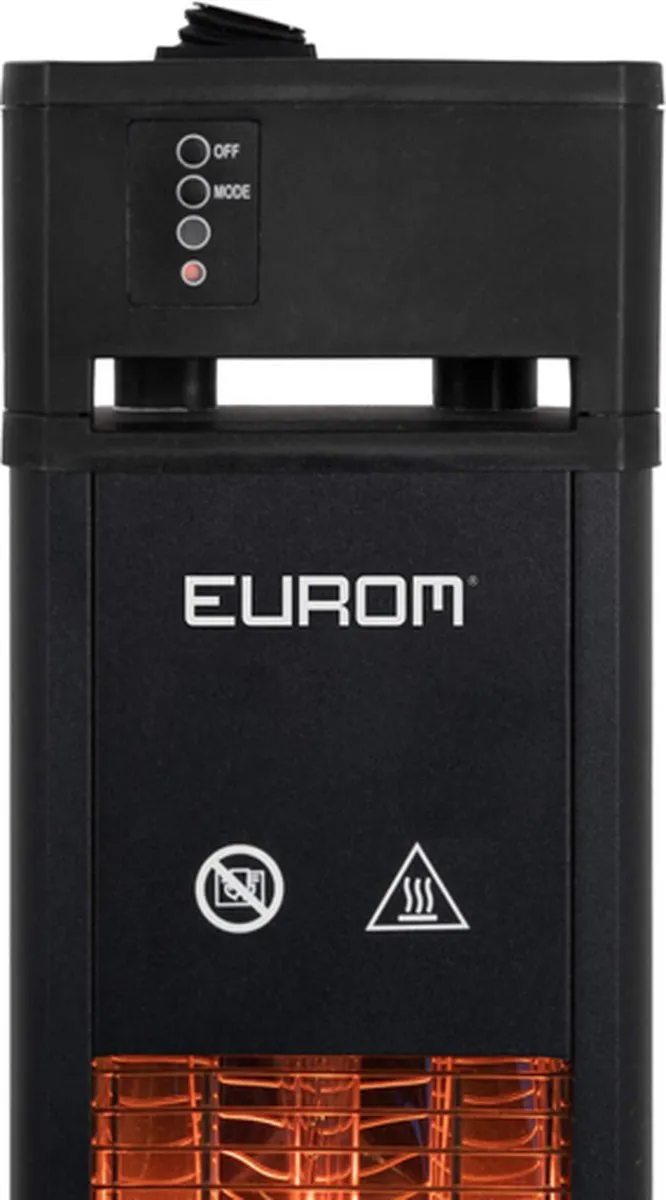 Eurom Q-tower 2000 Terrasverwarmer 2000W - Zwart