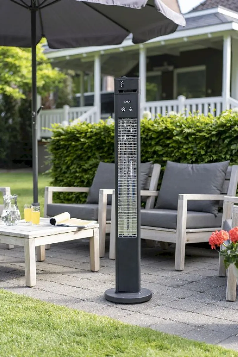 Eurom Q-tower 2000 Terrasverwarmer 2000W - Zwart - afbeelding 6 van 6