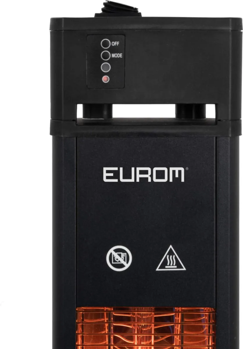 Eurom Q-tower 2000 Terrasverwarmer 2000W - Zwart