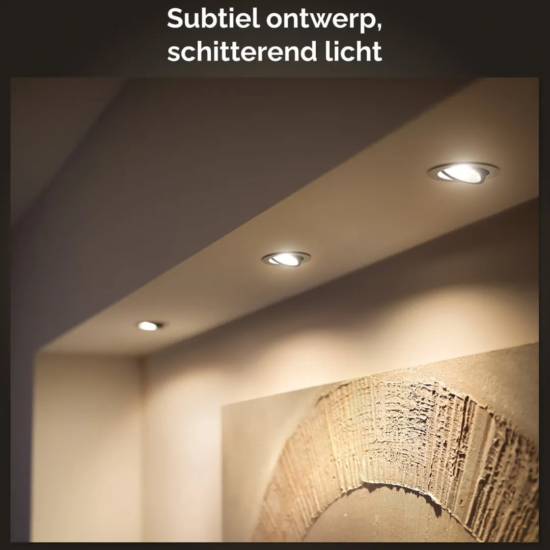 Philips Hue Milliskin Inbouwspot GU10 - 5W - Zilver - afbeelding 6 van 6