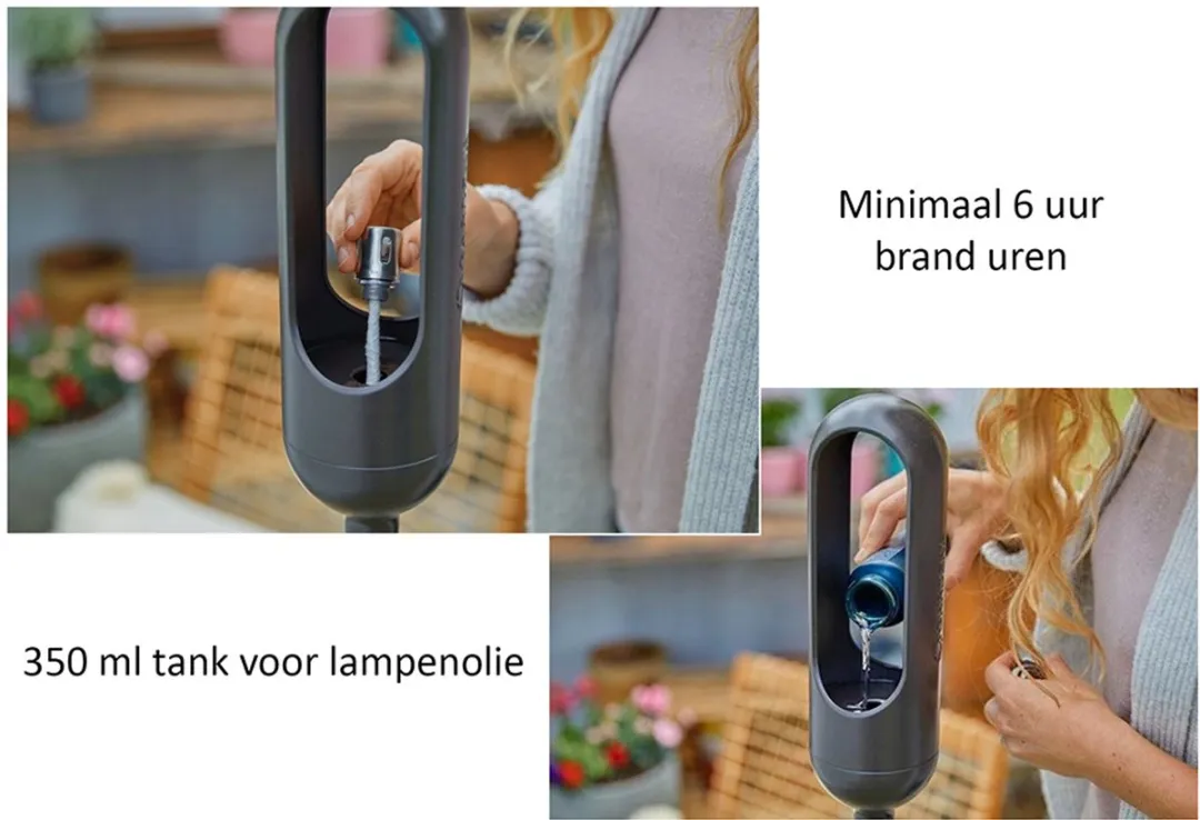 Gardena ClickUp! Tuinfakkel - Zwart