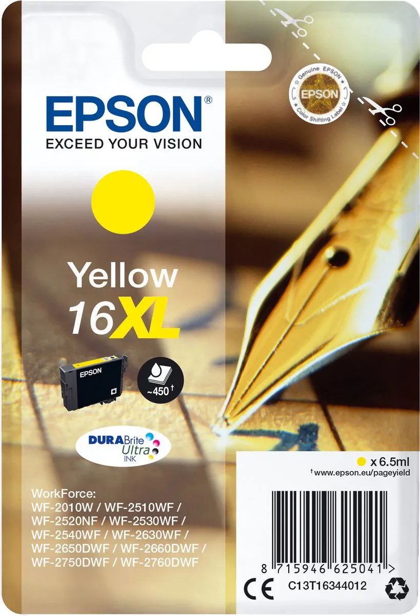Epson 16XL Geel C13T16344010