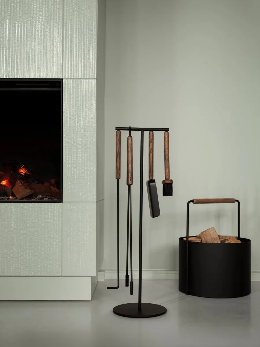 Blomus ASHI Haardhoutmand - 45cm H x 35cm Ø - Bruin