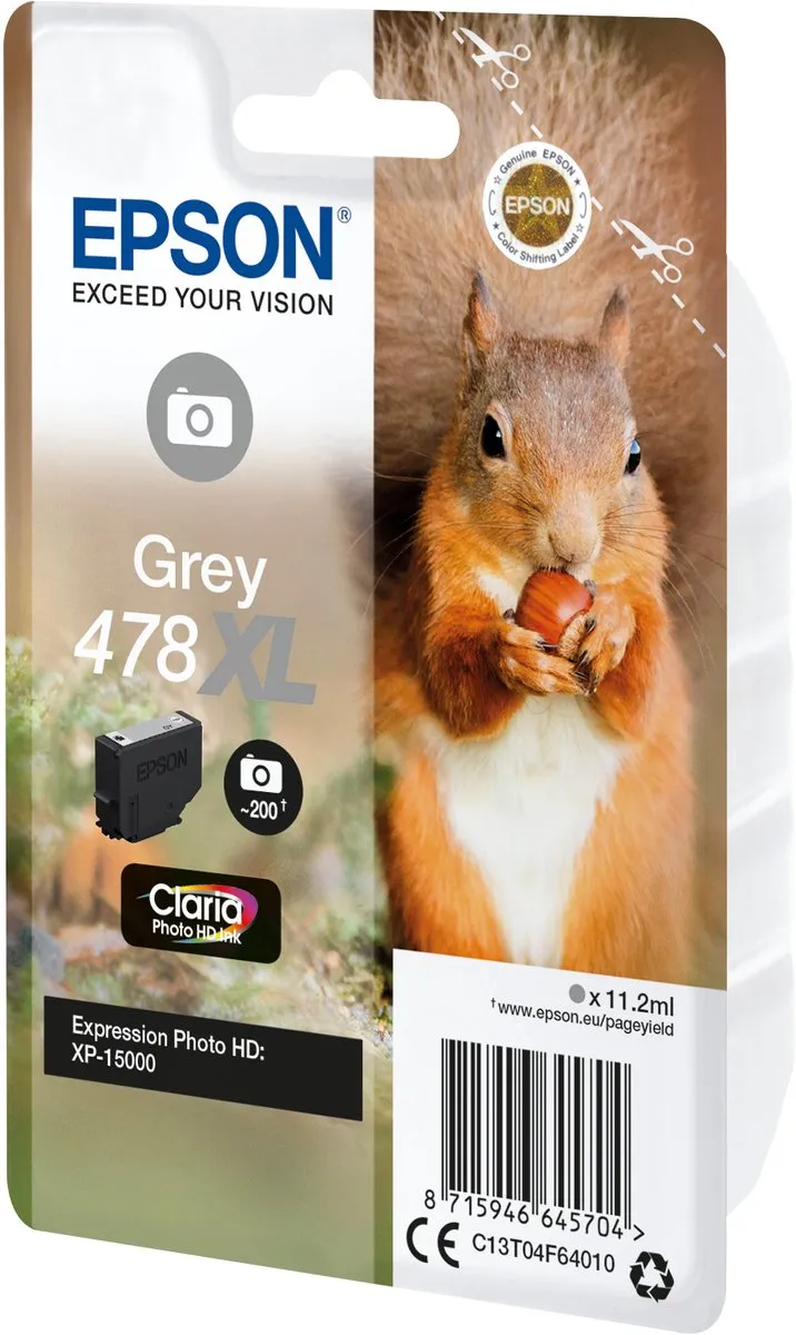 Epson C13T04F64010 Grijs Inktcartridge - 200 Pagina's