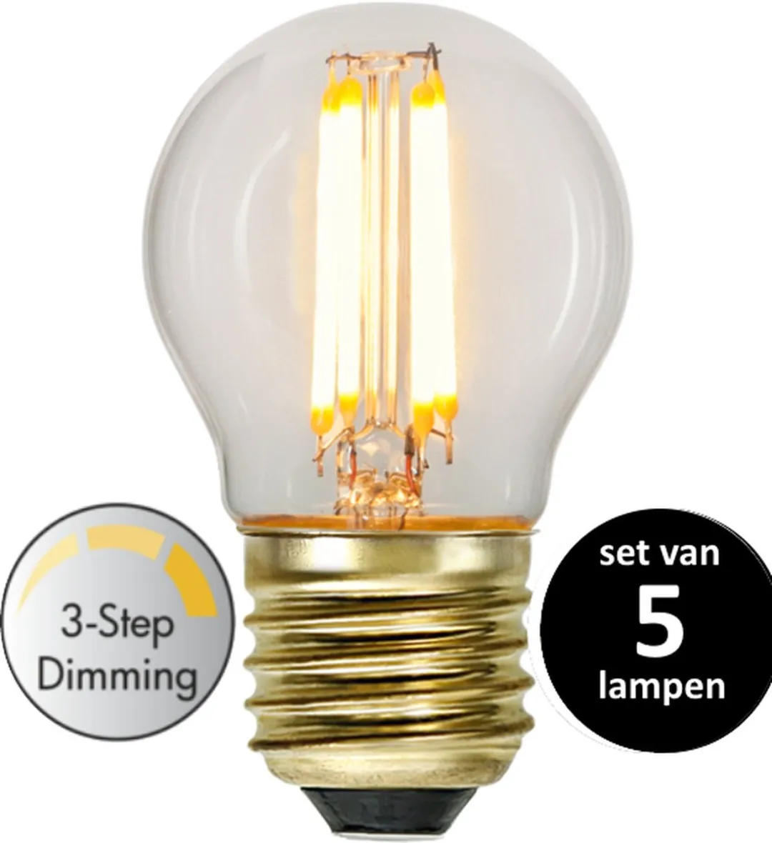 Star Trading Kogel LEDlamp 4W E27 Warm Wit