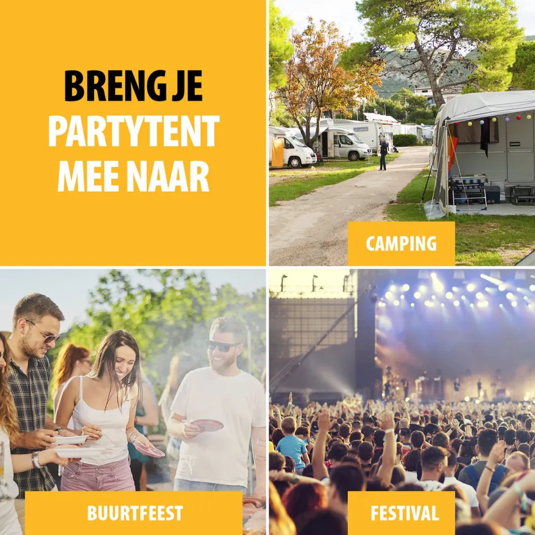 Tristar Partytent 3x3m - PT-7802 - Easy Up - Met Zijwanden - Waterdicht - inclusief Draagtas - Paviljoen - Opvouwbaar - Antraciet