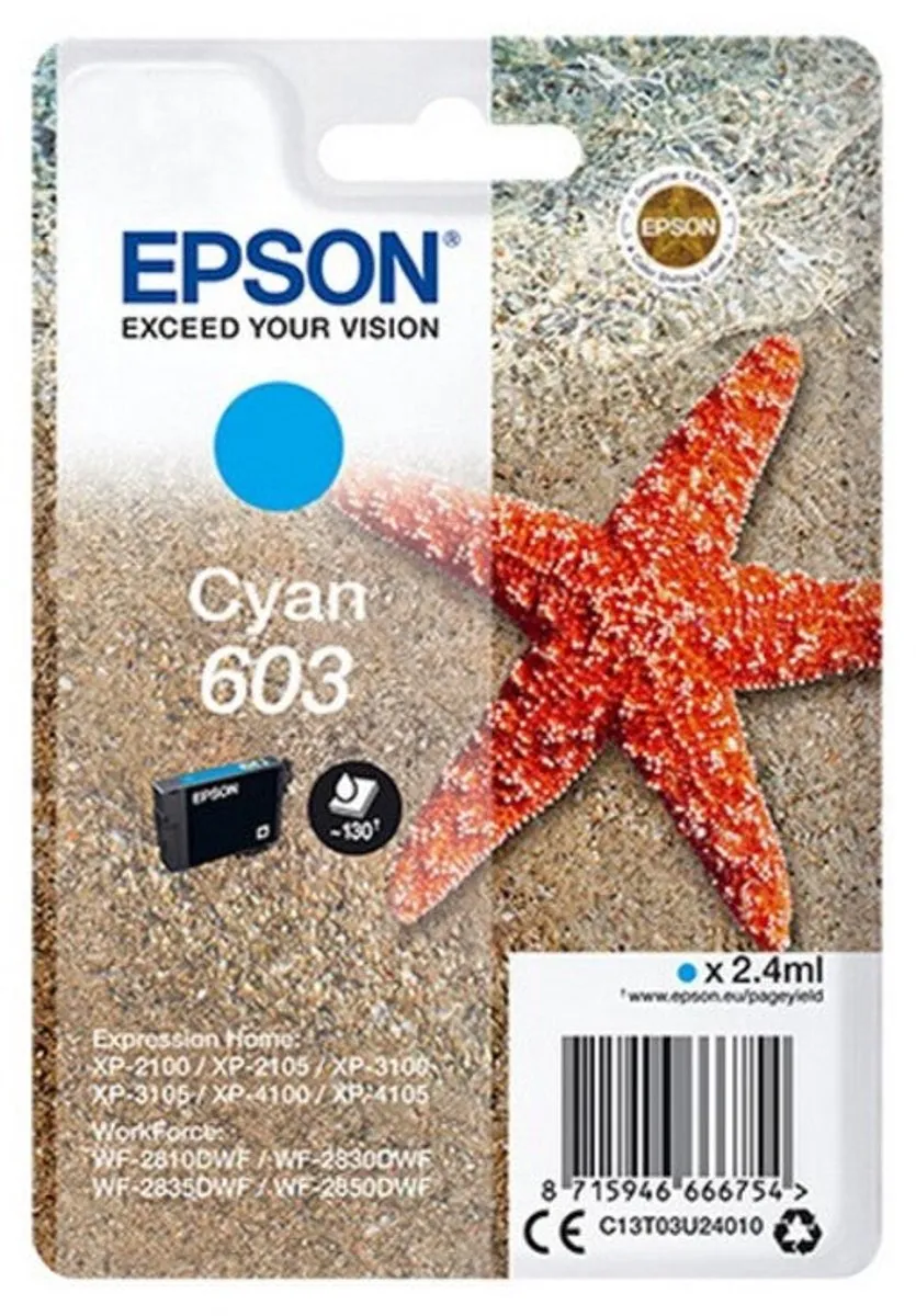 Epson 603 Black Inktpatroon - 130 Pagina's