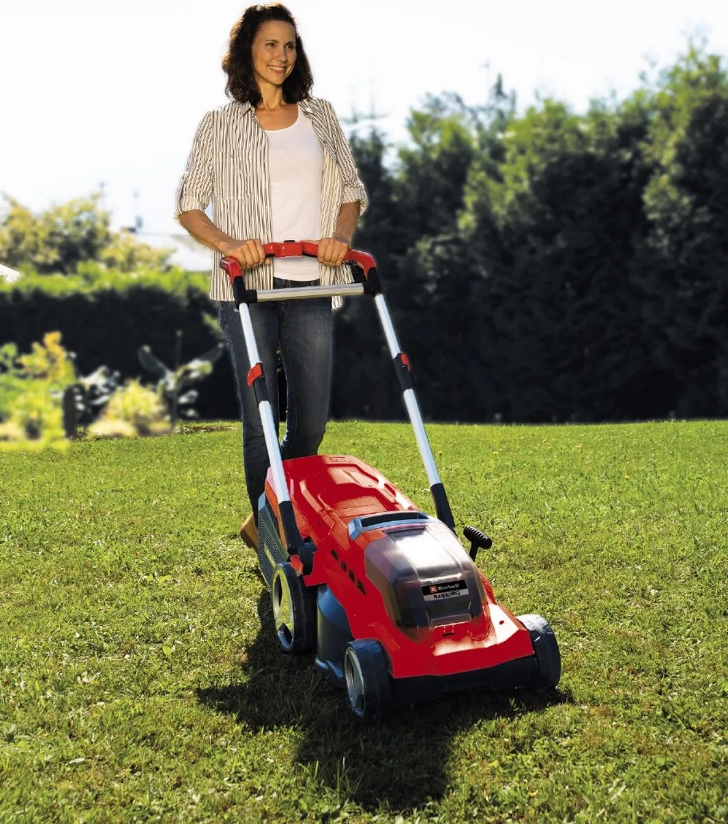 Einhell Professional Accu Grasmaaier RASARRO 38 Li Kit - 36V - 38cm - 45L - afbeelding 6 van 6