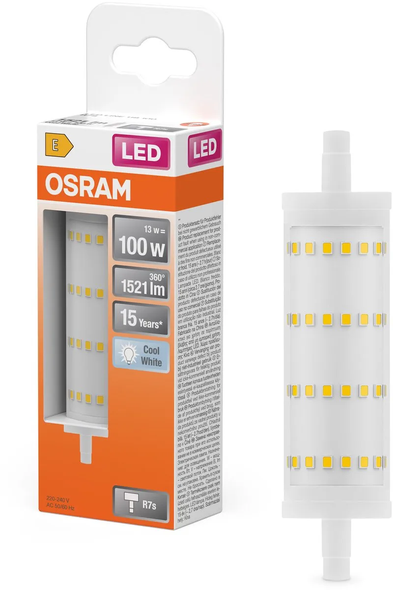 Osram LED R7s 118mm 13W - 1521lm Koel Wit