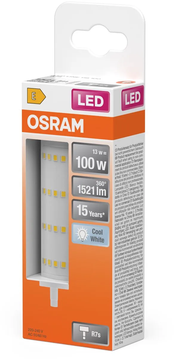 Osram LED R7s 118mm 13W - 1521lm Koel Wit