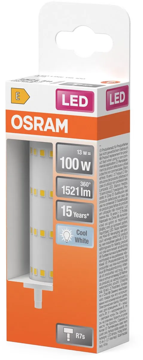 Osram LED R7s 118mm 13W - 1521lm Koel Wit - afbeelding 6 van 6