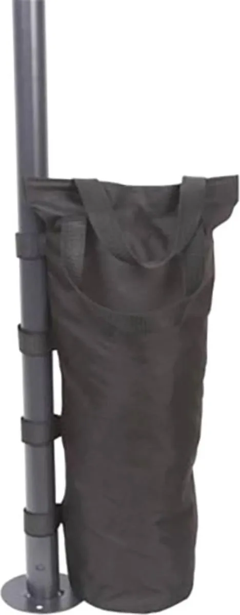 Perel Gewichtszak voor tuinpaviljoen, 1 stuk, 50 x 15 cm, zwart