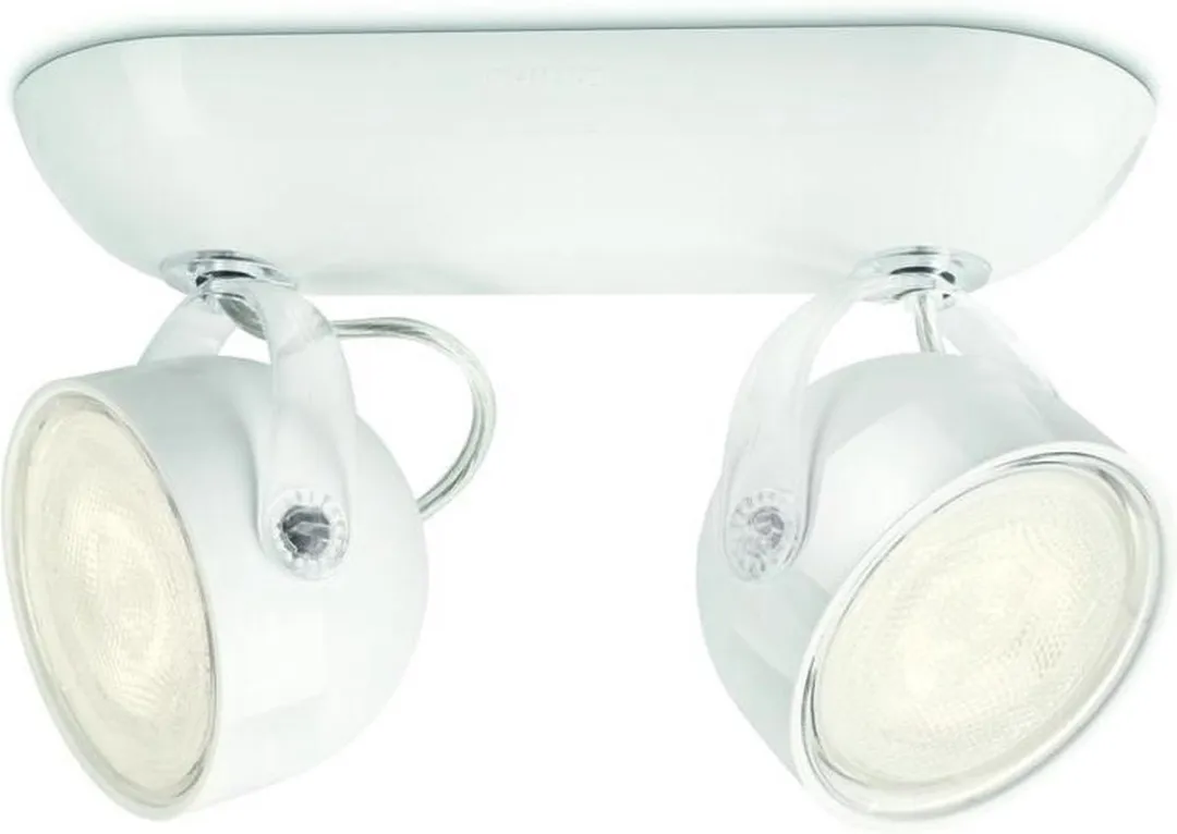 Philips myLiving Dyna LED Opbouwspot Wit - 2x3W