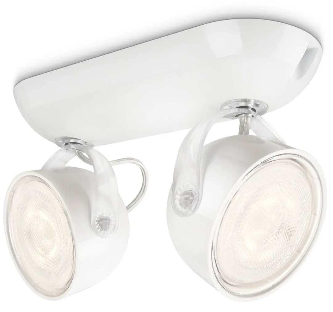 Philips myLiving Dyna LED Opbouwspot Wit - 2x3W