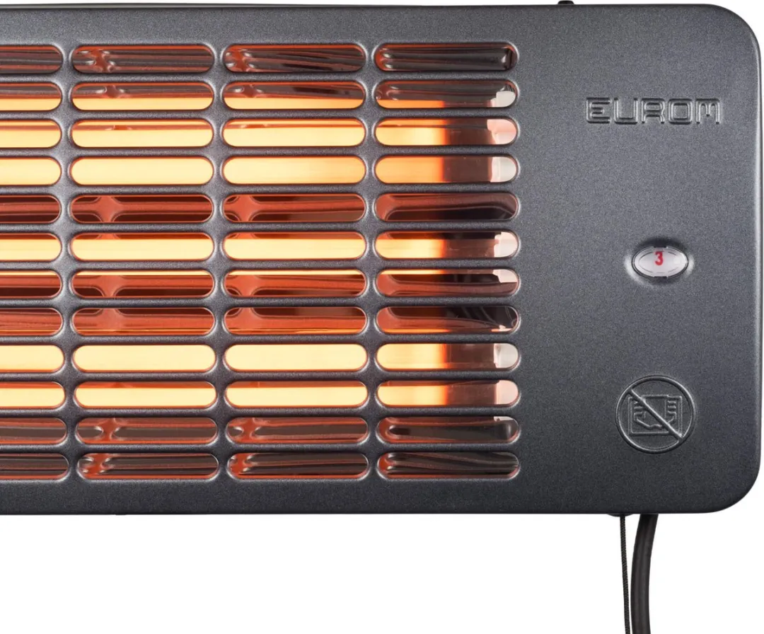 Eurom Q-time 2001 Terrasverwarmer 2000W - Zwart/Grijs