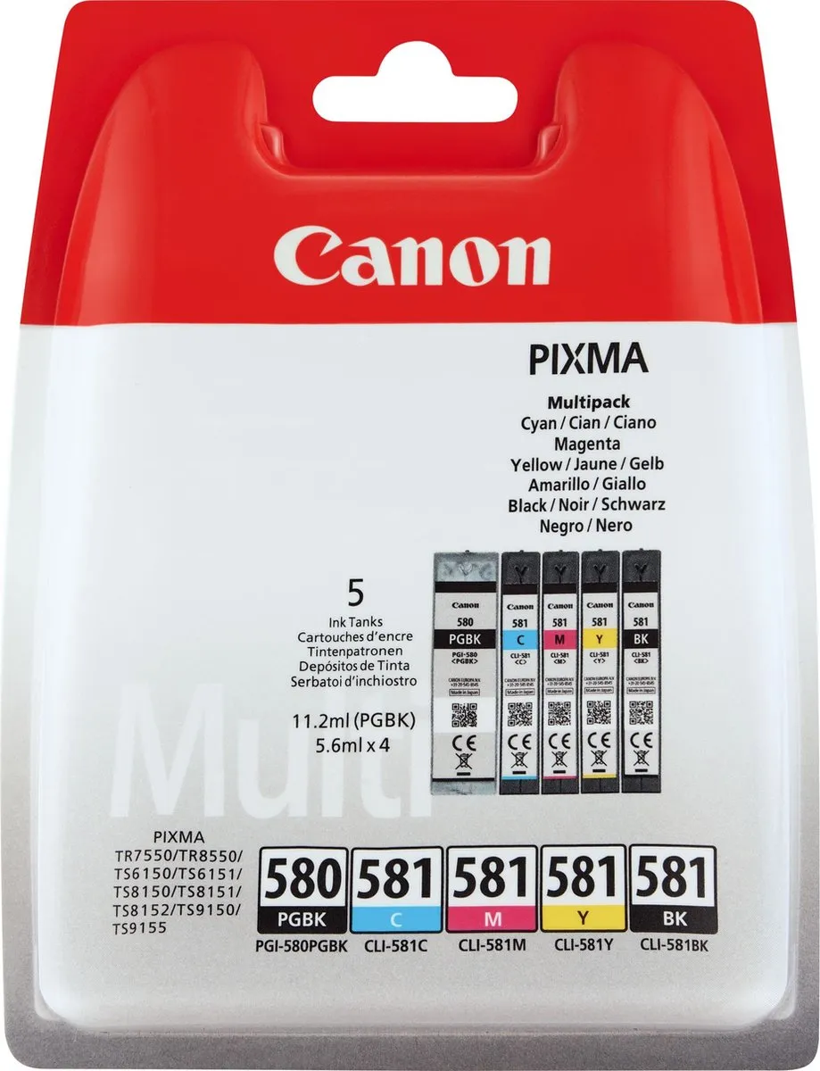 Canon PGI-580 & CLI-581 Inktcartridges