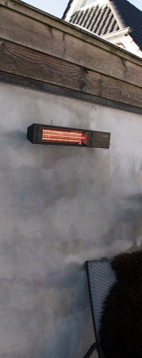 Sunred Fortuna Ultra Wandverwarmer 1500W - Zwart