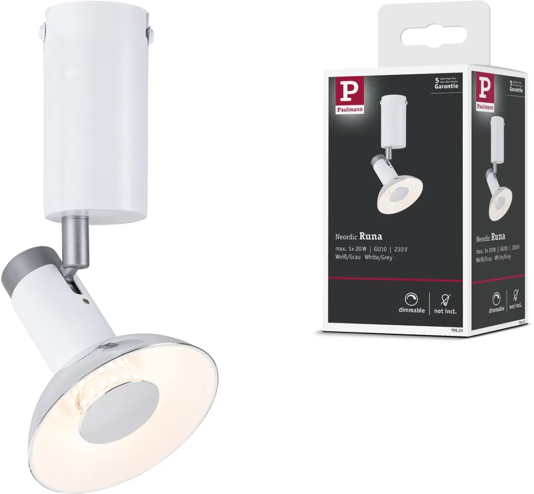 Paulmann Neordic Runa GU10 Wandlamp 20W