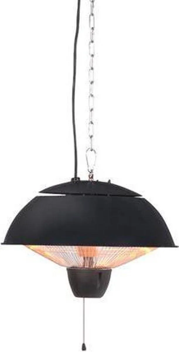 Perel PHC1500 Terrasverwarmer 1500W - Halogeen - Plafondmontage - Zwart - afbeelding 6 van 6