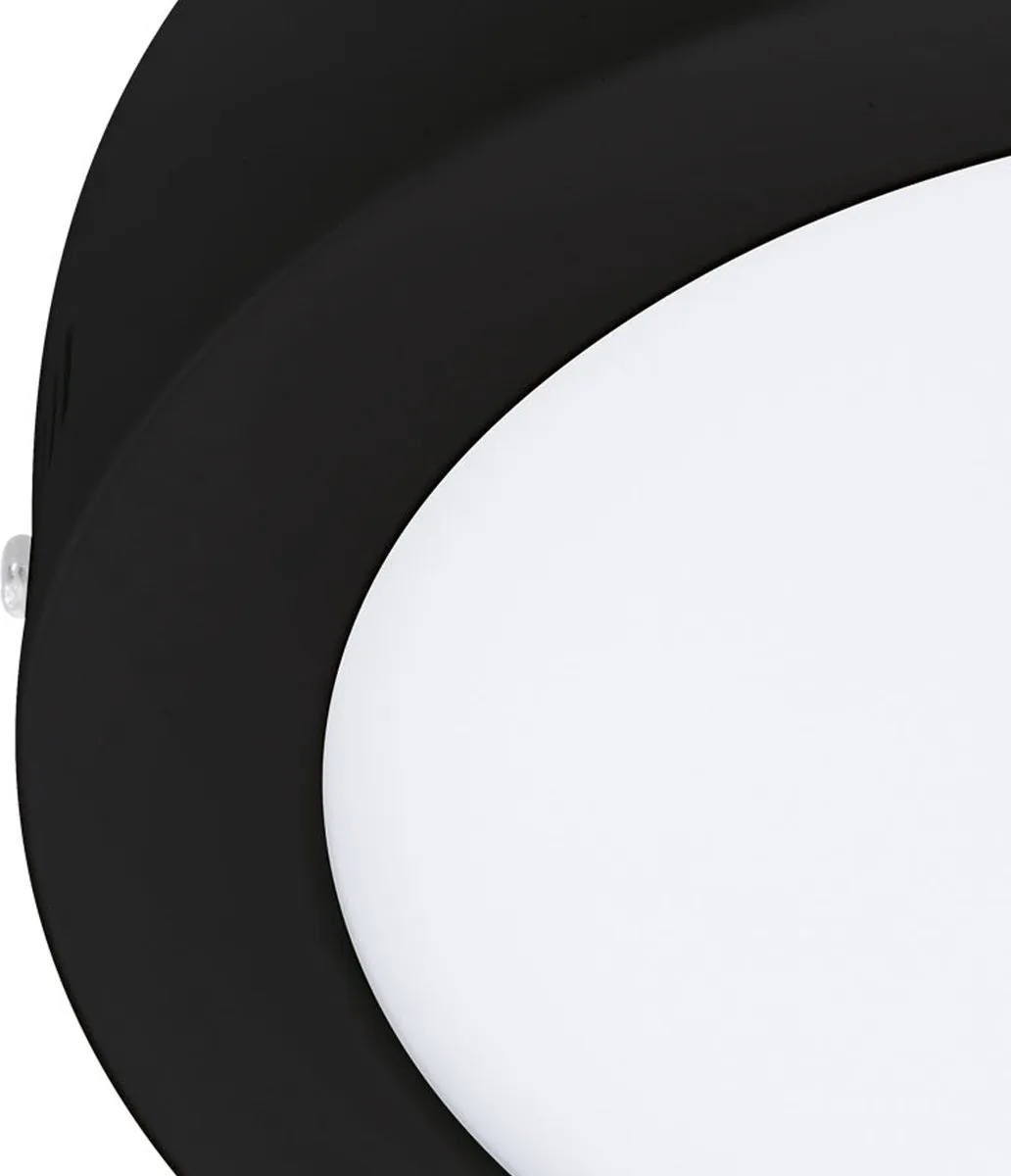 EGLO connect.z Fueva-Z Smart Opbouwlamp Ø21cm - Zwart/Wit - Zigbee