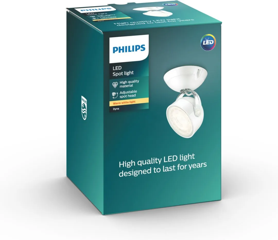 Philips myLiving Dyna Wandspot Single Spot - Wit