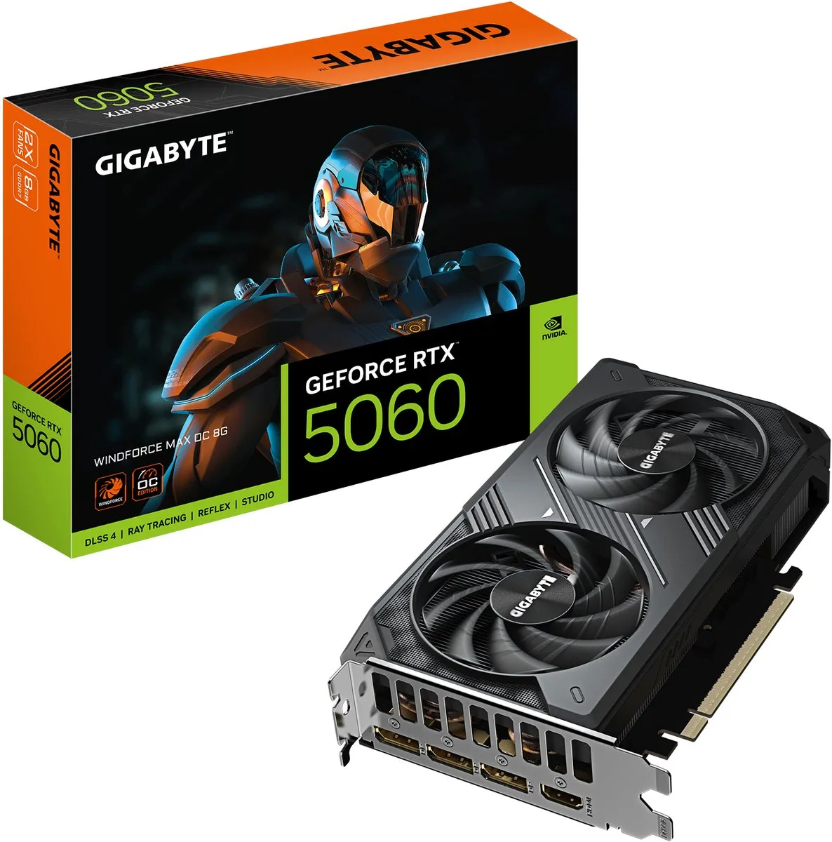 Gigabyte GeForce RTX 5060 Windforce Max OC 8G - GV-N5060WF2MAX OC-8GD