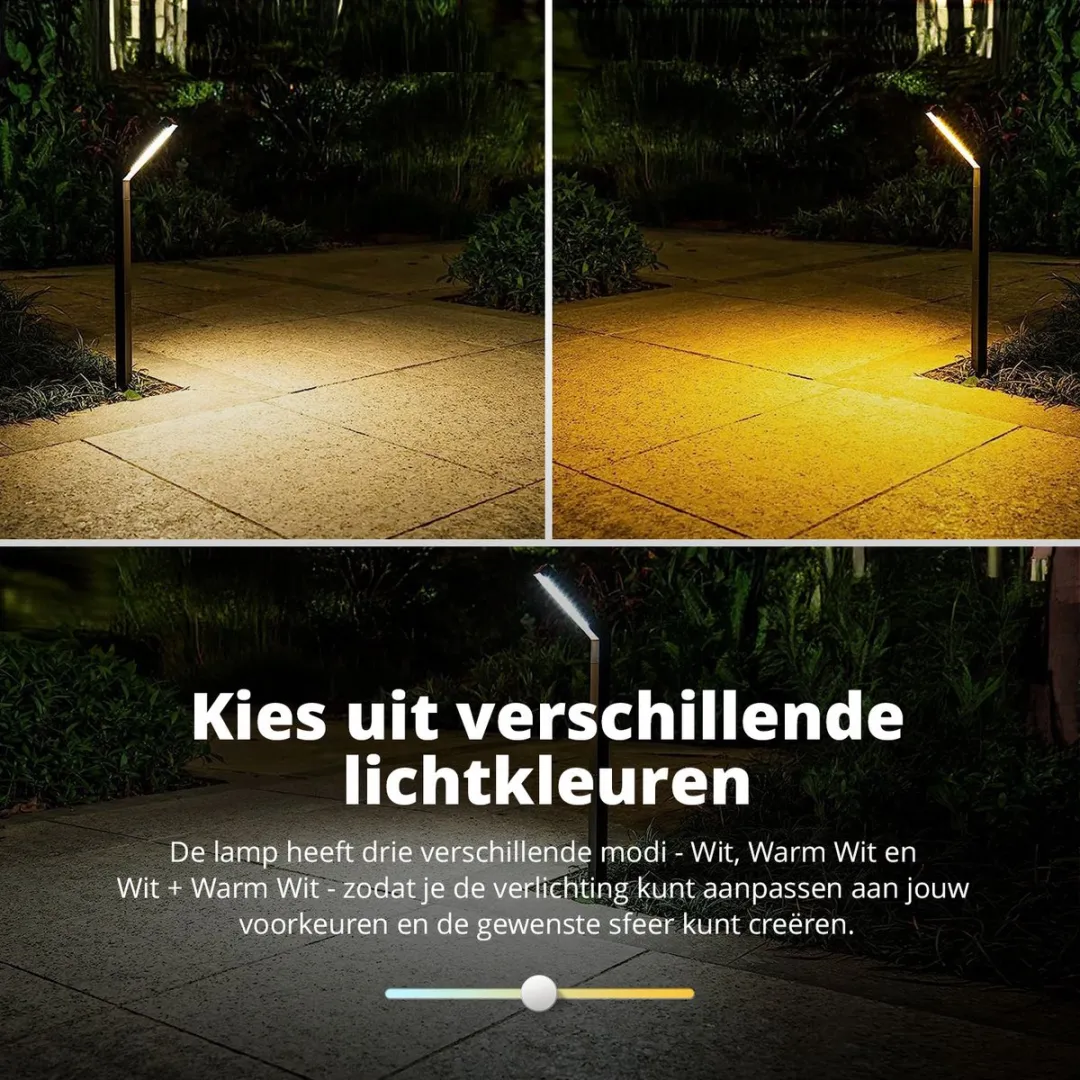 FlinQ Yora Solar Tuinverlichting - 2 Stuks - Zwart - afbeelding 6 van 6