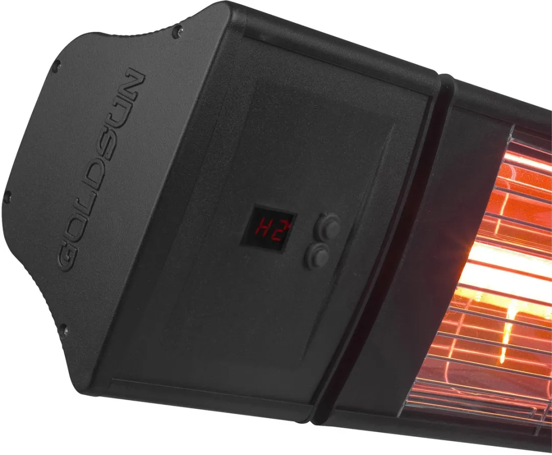 Eurom Goldsun Supra RC Hangende Terrasverwarmer 1800W - Zwart
